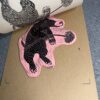 Pulling a print off of the inked Aardvark block
