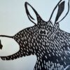 Aardvark web detail A close up of the Aardvark print on white paper.