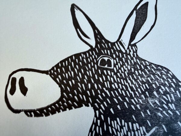 Aardvark web detail A close up of the Aardvark print on white paper.